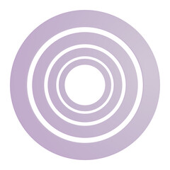 Pink concentric circular Rings