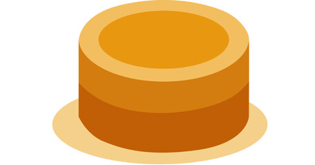 orange juice icon cake