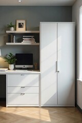 Sleek Modern Office Cabinets Ample Storage for a Professional Workspace. Durable, Clean-Line Design Perfect for Files, Supplies, and Efficient Workflow.