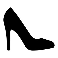 High heels stiletto icon with transparent background for wedding event timeline

