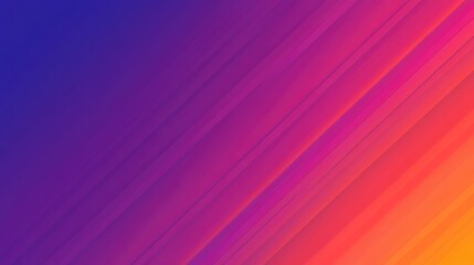 Diagonal stripes in a purple to orange gradient abstract background