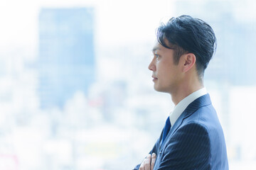 40代　ミドル　会社員　ポートレート