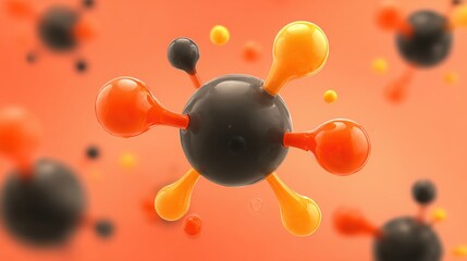 Detailed representation of a virus structure symbolizing adaptation in identity and visual communication