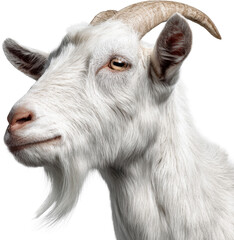 Fototapeta premium White Goat PNG for Eid Celebration Design and Islamic Holiday Art