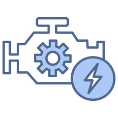 Engine Blue Icon