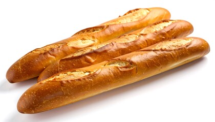 Three long loaves of golden-brown bread (1)