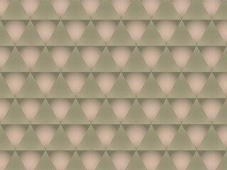 Fototapeta premium Warm Beige Triangle Tile Pattern with Soft Peach Glow Realistic Art Background Design