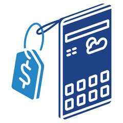 Price Tag Mini Illustration Isometric Icon. Use For Modern Concept, Print, Ui, Ux Kit, Web And App Development. Vector Related To Market, Business, Finace