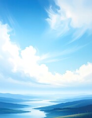 Tranquil landscape view