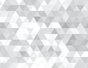 Abstract geometric pattern of overlapping triangles in varying shades of gray and white