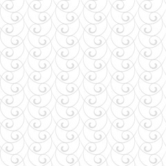 Seamless ornament. Modern wavy light silver background. Geometric modern pattern