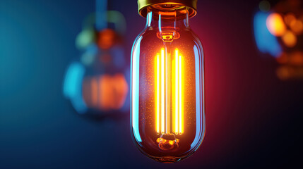 Concept of Innovation Represented by Ampoule Idea