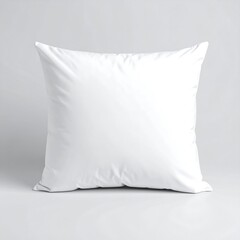 Blank white square throw pillow
