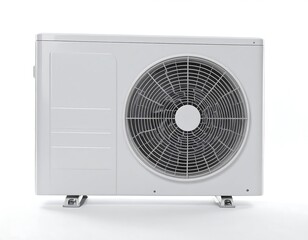 White air conditioner unit, isolated