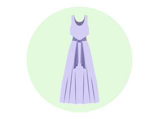 Long dress icon. Fashion symbol icon vector. Solid vector icons. Flat illustration concept.