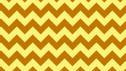 黄色と茶色のジグザグパターン｜シンプルな幾何学背景
