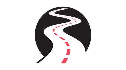 Abstract road path symbolism journey success growth path forward movement journey abstract logo