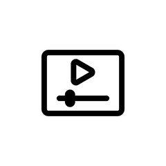 Media Player Icon for Video and Audio Application