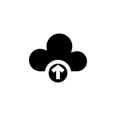 Cloud Upload Line Icon for Data Storage and File Transfer