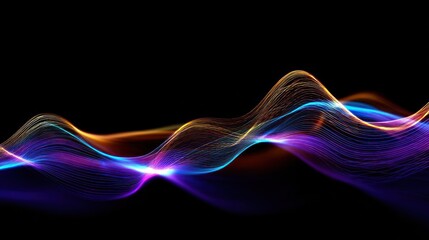 Abstract colorful wave design