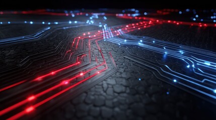 Abstract circuit board texture design