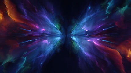 Abstract colorful explosion design