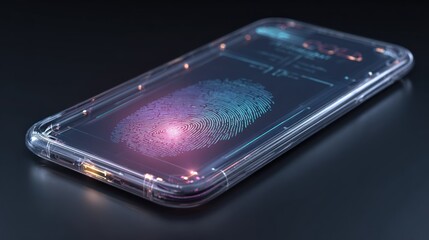 Transparent smartphone fingerprint sensor