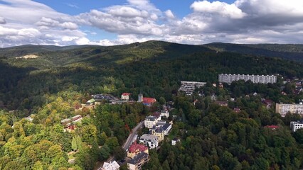 Stunning Aerial Views of Lush Green Forests Surrounded by Scenic, Charming Towns