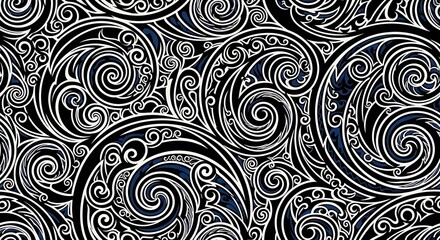 Swirling pattern design with flowing lines for artistic backgrounds