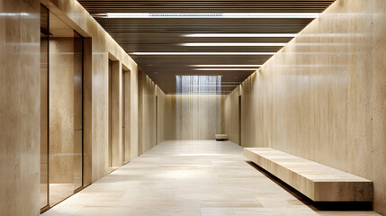 Fototapeta premium Chic bathroom combines elegant modern aesthetic in sophisticated ambiance