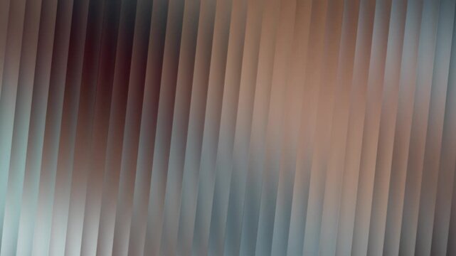 Abstract vertical blinds with gradient color transition from warm brown to cool blue
