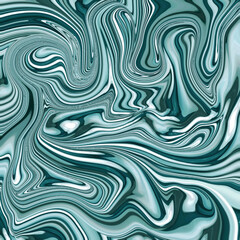 Abstract teal marble texture with elegant flowing swirls and glossy fluid patterns, perfect for modern design, backgrounds, or artistic decorative projects. Golden keywords: abstract, marble, teal, fl