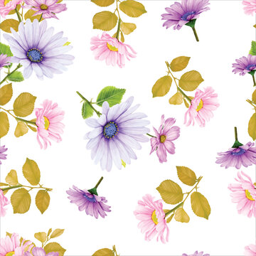 beautiful floral seamless pattern