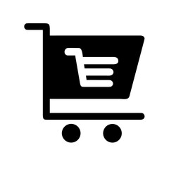 Shopping cart icon for ecommerce design