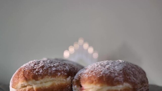 happy hanukkah, sweet donuts