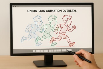 Animator Using Onion-Skin Technique for Digital 2D Animation on Monitor