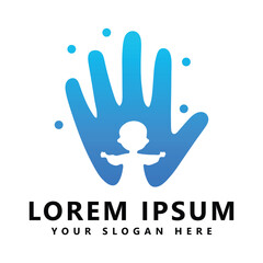 Fototapeta premium Family and kids design element vector template illustration