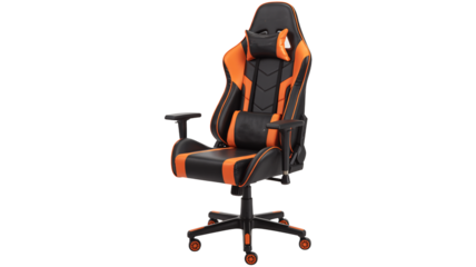 Ergonomic black and orange gaming chair for ultimate comfort and style