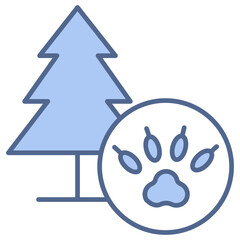 Wild Life Blue Icon