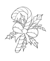 hand drawn christmas candy