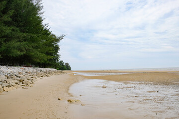 Beautiful view of Tanjung Lapin Beach, Rupat Island