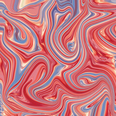 Vibrant red and blue marble abstract background with fluid swirl patterns, perfect for modern design, art prints, or digital textures. Golden keywords: abstract, swirl, marble, red, fluid.