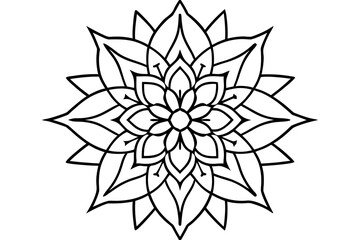 Fototapeta premium floral mandala template