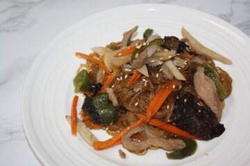 South Korean Food Japchae