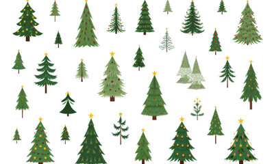 Obraz premium Charming Christmas Tree Collection