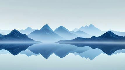 Serene Mountain Landscape Reflection