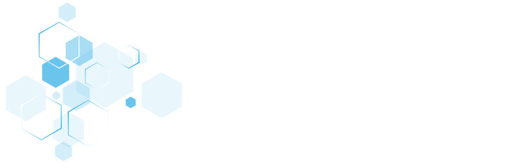 Vector hexagons pattern. Geometric abstract background with simple hexagonal elements. Medical, technology or science design