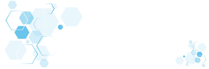 Vector hexagons pattern. Geometric abstract background with simple hexagonal elements. Medical, technology or science design