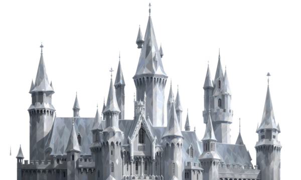Majestic Gothic Castle Illustration