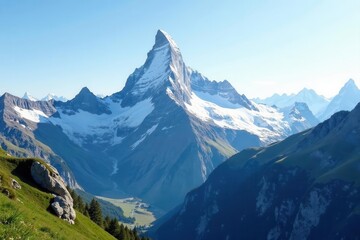 Majestic Eiger, M?nch, Jungfrau peaks, Swiss Alps , wilderness, travel, M?nch